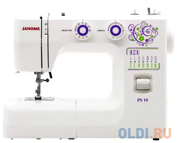 Швейная машина janome ps-19 белый, фотография 1