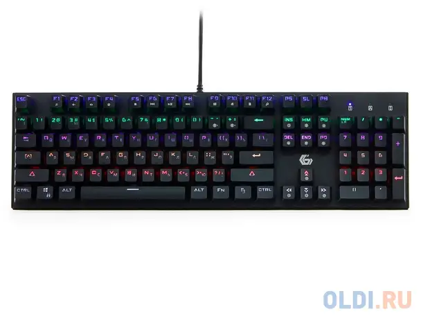 Клавиатура игровая механическая gembird kb-g550l, usb, черн, 104 клавиши, подсветка 7, фотография 1