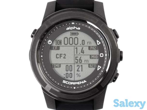 Компьютер- декомпрессиметр scorpena alpha черный, фотография 7