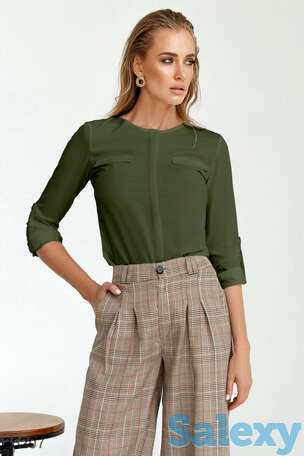 Блуза цвета хаки, фотография 1