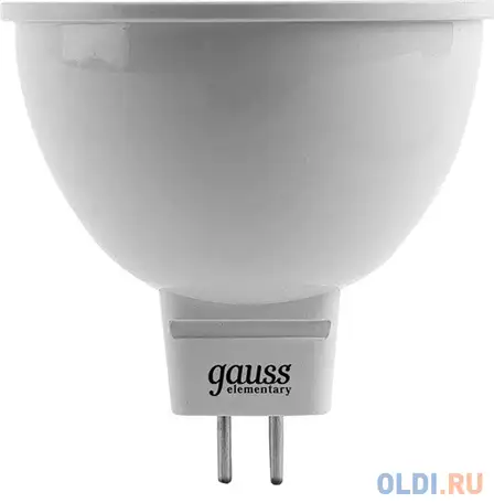 Лампа gauss led elementary 13527  mr16 gu5.3 7w 4100k 1/10/100, фотография 1