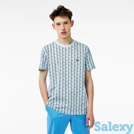 Мужская футболка lacoste oversize fit из хлопка, фотография 1