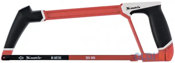 Ножовка matrix 77599  по металлу 300мм биметаллическое полотно двухкомпонентная рукоятка, фотография 1