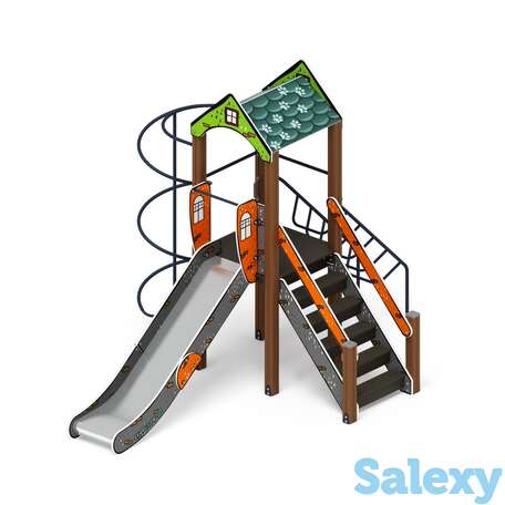 Детский игровой комплекс «играйте с нами (город)» дик 2.01.1.04-01 h=1200, фотография 1