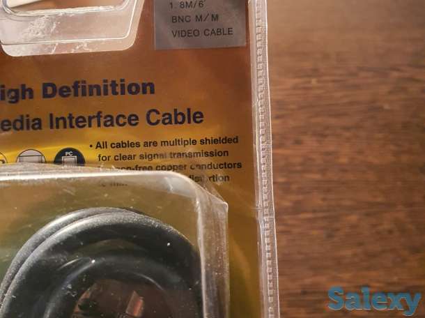Видео Кабель BNC шнур Male/Male, 1.8 метра провод по америк техн, фотография 4