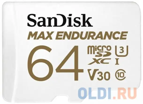 Флеш карта microsd 64gb sandisk microsdxc class 10 uhs-i u3 v30, фотография 1