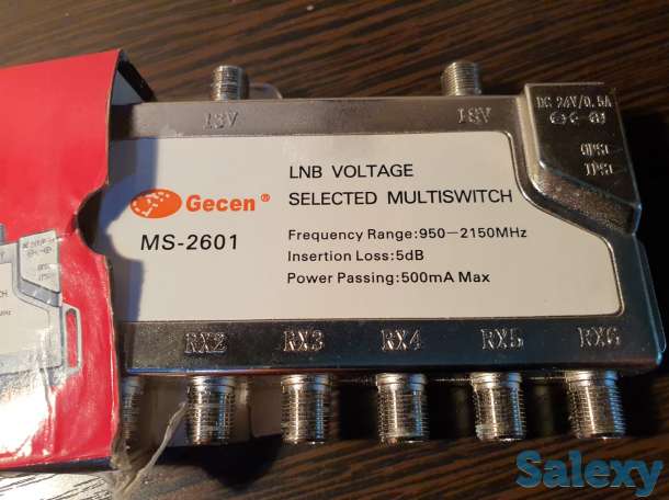 Спутниковый радиальный мультисвитч Gecen MS-2601 свич, фотография 2