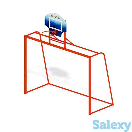 Ворота мини футбольные с баскетбольным щитом со 2.60.03, фотография 1