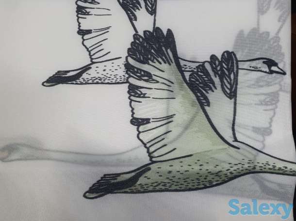 Шторка для ванны и душа, турецкая, с птицами гусями, фотография 6