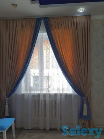 Шикарные шторы для гостиной, фотография 2
