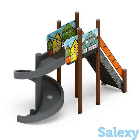 Горка винтовая h-2000 (винтовой скат) ио 43.01.01-01 (город), фотография 1