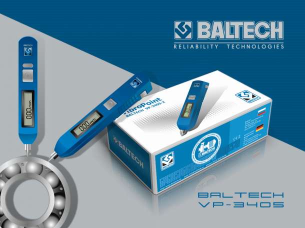 Приборы для диагностики, портативный виброметр BALTECH VP-3410, фотография 2