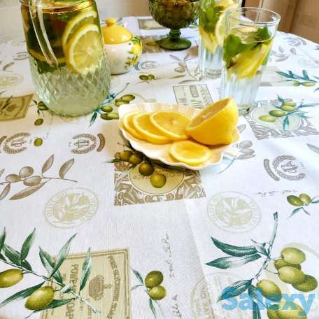 Шикарная итальянская скатерть Loneta Savona ширина 140 см, фотография 6