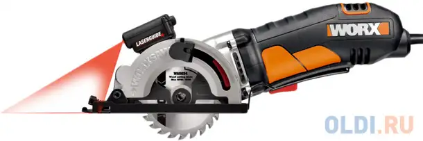 Дисковая пила worx wx426, 400 вт, 85 мм, кейс, фотография 1