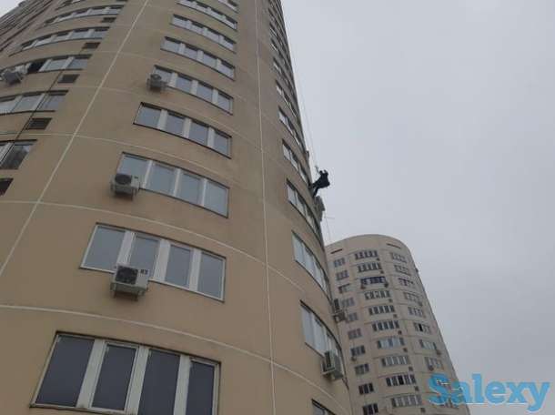 Высотные работы. Промышленный альпинизм. Утепление стен Алматы и область., фотография 9