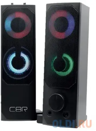 Cbr cms 514l black, акустическая система 2.0, питание usb, 2х3 вт, фотография 1