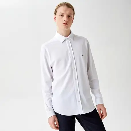 Мужская рубашка lacoste slim fit, фотография 1