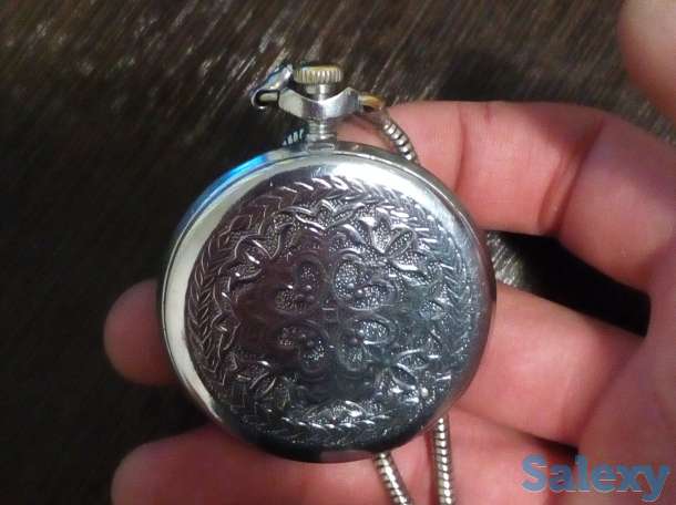 Карманные часы советские антиквар, молния, фотография 1