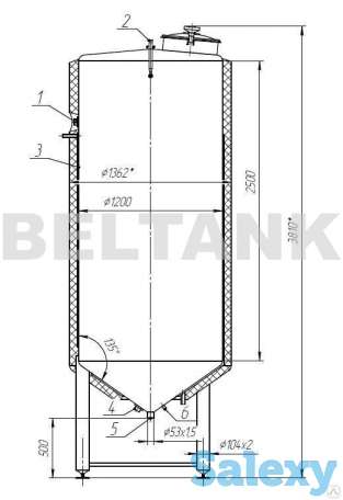 Емкости вертикальные с термоизоляцией, фотография 2