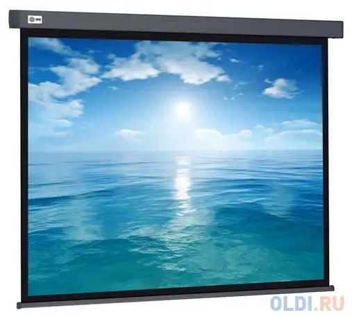 Экран cactus 104.6x186см wallscreen cs-psw-104x186-sg 16:9 настенно-потолочный рулонный серый, фотография 1