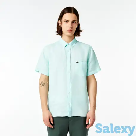 Мужская льняная рубашка lacoste, фотография 1