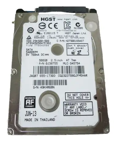 Жесткий диск 500 Гб Hitachi Travelstar Z5K500, 2,5, фотография 1