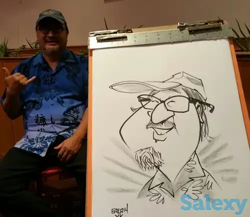 Художник- шаржист, фотография 2