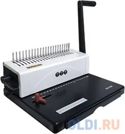 Переплетчик office kit b2120n a4/перф.25л.сшив/макс.500л./пластик.пруж. (4.5-51мм), фотография 1