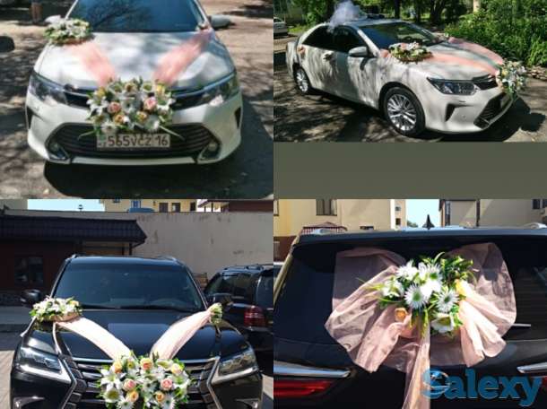 Оформление машин на свадьбу, фотография 8