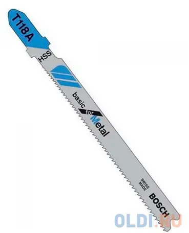Лобзиковая пилка bosch t 118 а hss 3шт 2608631507, фотография 1