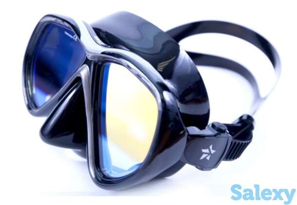 Маска подводная sargan вуокса (черный силикон) просветленные линзы черная, фотография 1