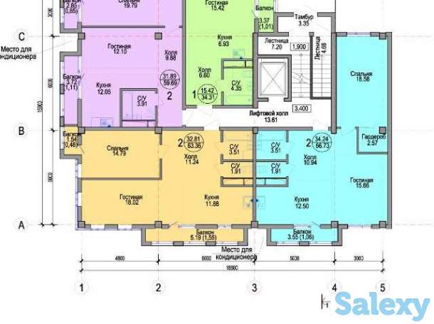 Продам 1шку 34.31 м2 Алтын Отау, ул Байтурсынова А85-А86, фотография 5