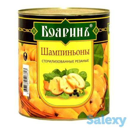 Шампиньоны целые(мелкие), резаные премиум с/б, ж/б, фотография 4