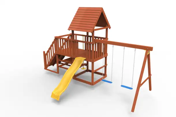 Деревянные детские игровые комплексы производство США, фотография 1