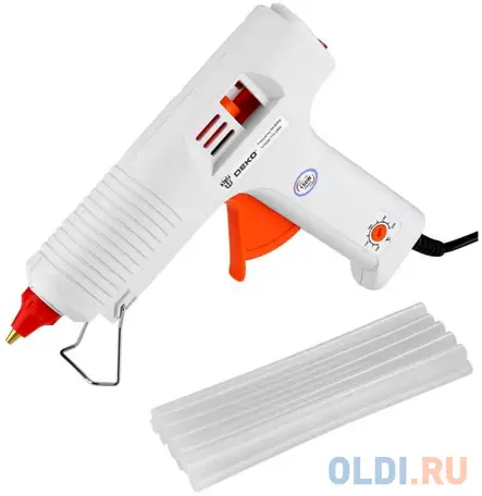 Клеевой пистолет deko dkgg150 set2 150вт стерж.:11мм, фотография 1