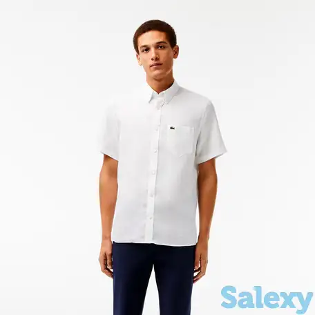 Мужская льняная рубашка lacoste, фотография 1