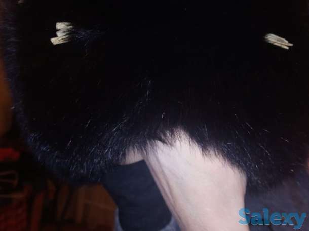 Шапка женская песцовая черная, фотография 3