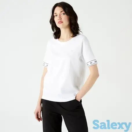 Женская футболка lacoste slim fit, фотография 1