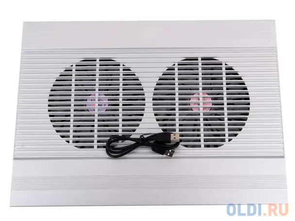 Теплоотводящая подставка под ноутбук deepcool n8 silver (до 17