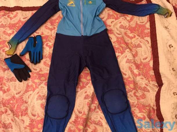 Продам экипировку для шорт-трека (комбинезон защитные р-р 36-44, каска, перчатки, коньки р-р 39 маломерка, фотография 1