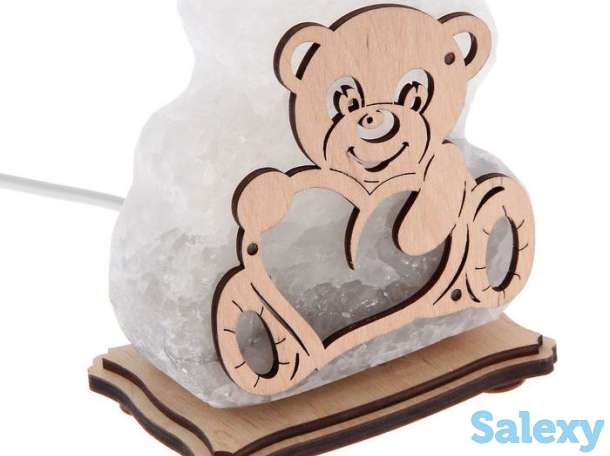 Соляная (солевая) лампа, соляной светильник, подарок девушке, ребенку, фотография 1