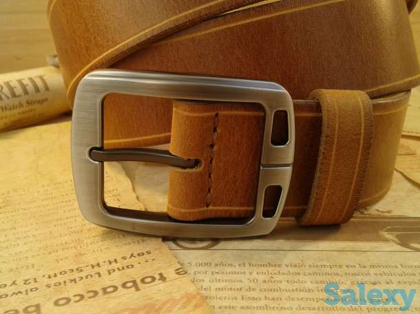 Ремень натуральная кожа ручной работы мужской, фотография 4