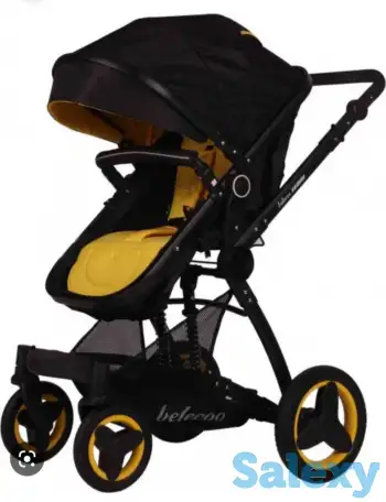 Коляска трансформер 3в1 новая  Belecoo X6 с автолюлькой. Экокожа, фотография 2