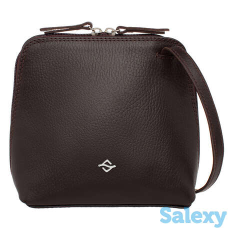 Сумка женская из кожи mallow brown, фотография 3