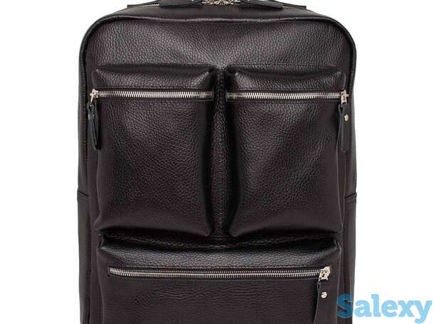 Кожаный рюкзак для ноутбука norley black, фотография 1