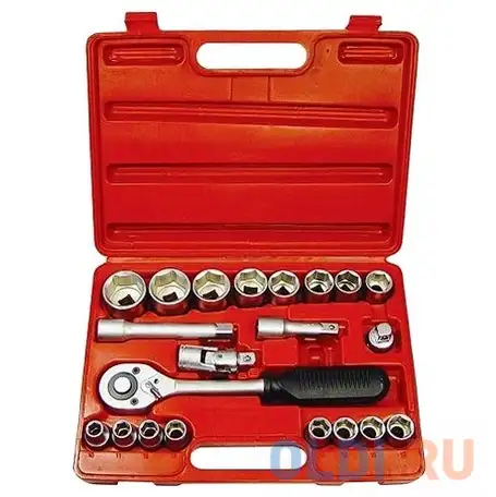 Набор слесарно-монтажный matrix 13521  с квадратом 1/2 21 предм. master, фотография 1