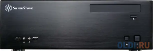 Корпус microatx silverstone sst-gd04b без бп чёрный, фотография 1