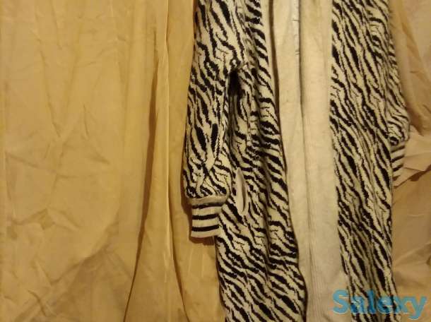 Длинный теплый шерстяной кардиган на бабушку, фотография 1