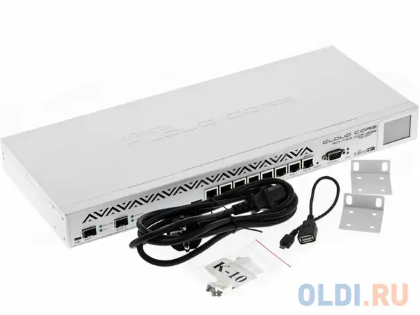Маршрутизатор mikrotik ccr1036-8g-2s+ cloud core router 1036-8g-2s+ with tilera tile-gx36 cpu, фотография 1