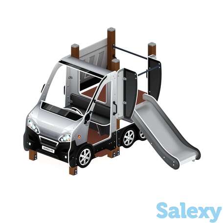 Детский игровой комплекс «машинка с горкой 1» дик 1.03.1.01-02 н 750, фотография 1